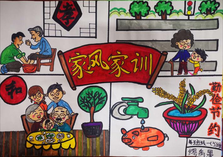 2019-2020暑假家风家训绘画展