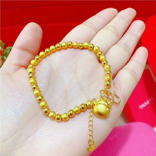 手链2021牛年新款越南沙金小金金牛五福福牛手链