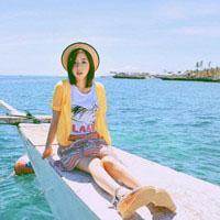 清凉夏日海边女生头像-qq女生头像-2345qq个性网