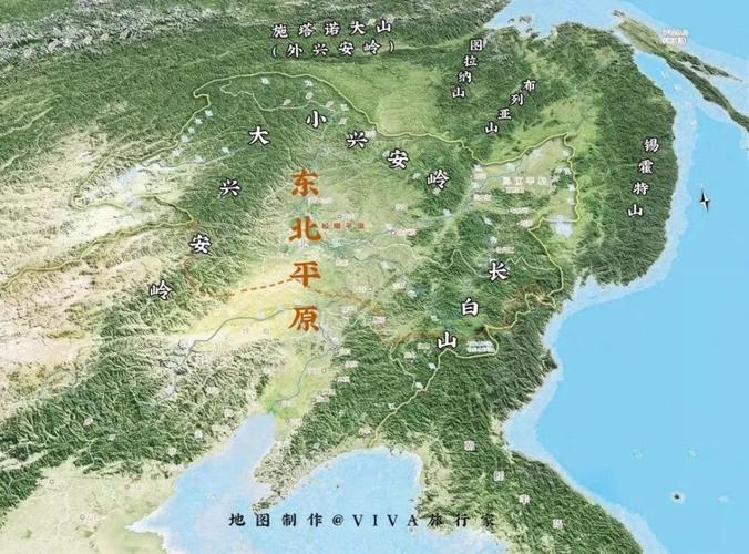 东北平原地形图 来源网络