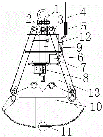 cn204873481u_一种酒糟专用电液抓斗失效