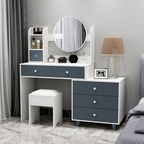 梳妆台卧室现代简约女化妆桌床边柜带灯带凳欧式轻奢创意小户型商品