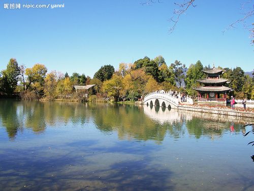 云南丽江黑龙潭摄影图__自然风景_自然景观_摄影图库