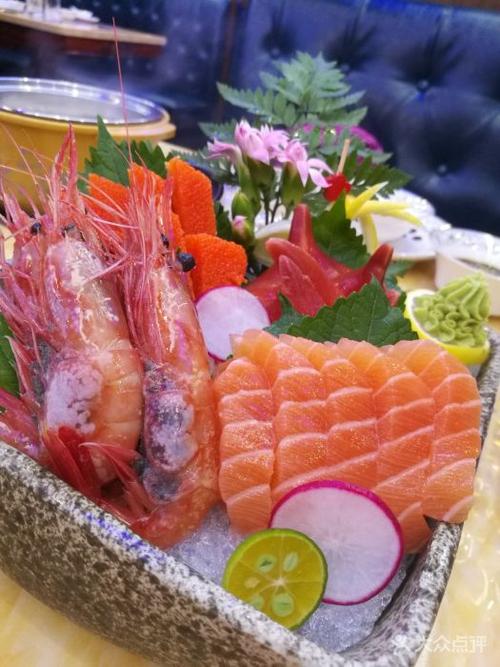 铂金海海鲜火锅三文鱼刺身拼盘图片 - 第47张