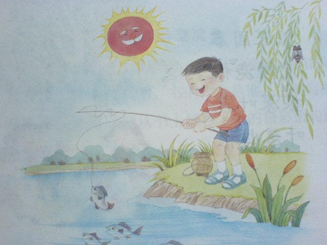 (看图作文两篇) 美好的一天----徐楚涵 夏日钓鱼记