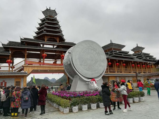 二游桂林阳朔马岭古寨一侗族村寨一2o19年2月21日
