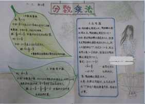 分数乘除法手抄报资料