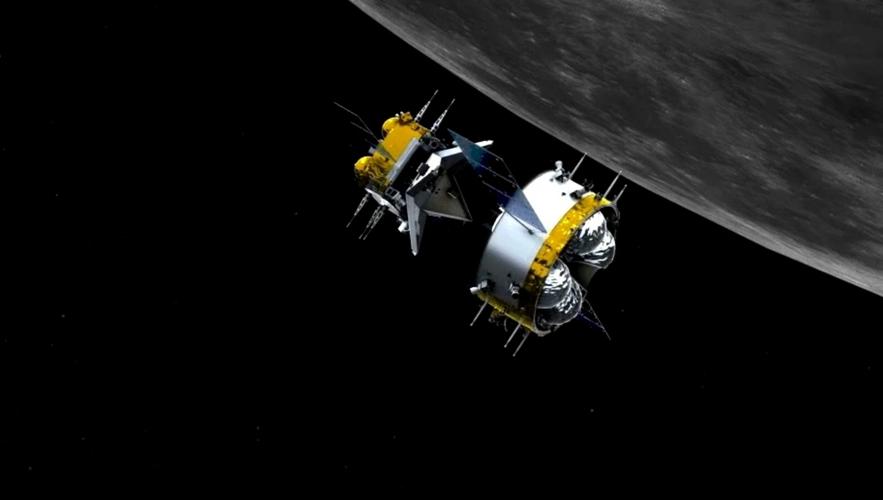 高清!嫦娥五号轨道器组合体与上升器分离视频来啦