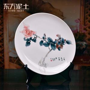 手绘装饰盘子画