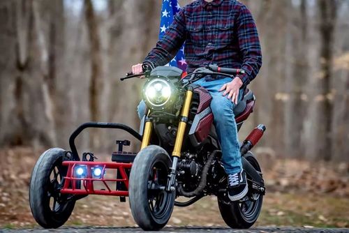 要价万元的 msx125 边三轮改装车斗