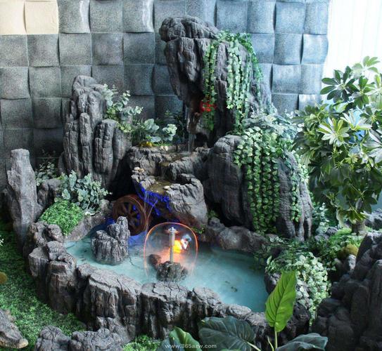 室内假山喷泉的好处和寓意