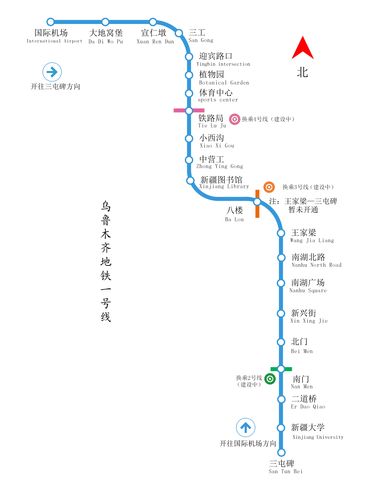 乌鲁木齐地铁1号线基本情况1