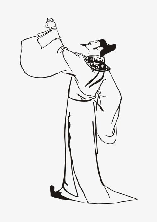 搜图中国提供优质高清原创设计素材免费下载诗人人物手绘主要针对元素