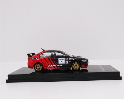 tarmac works 1:64 mitsubishi evo x advan racing diecast model