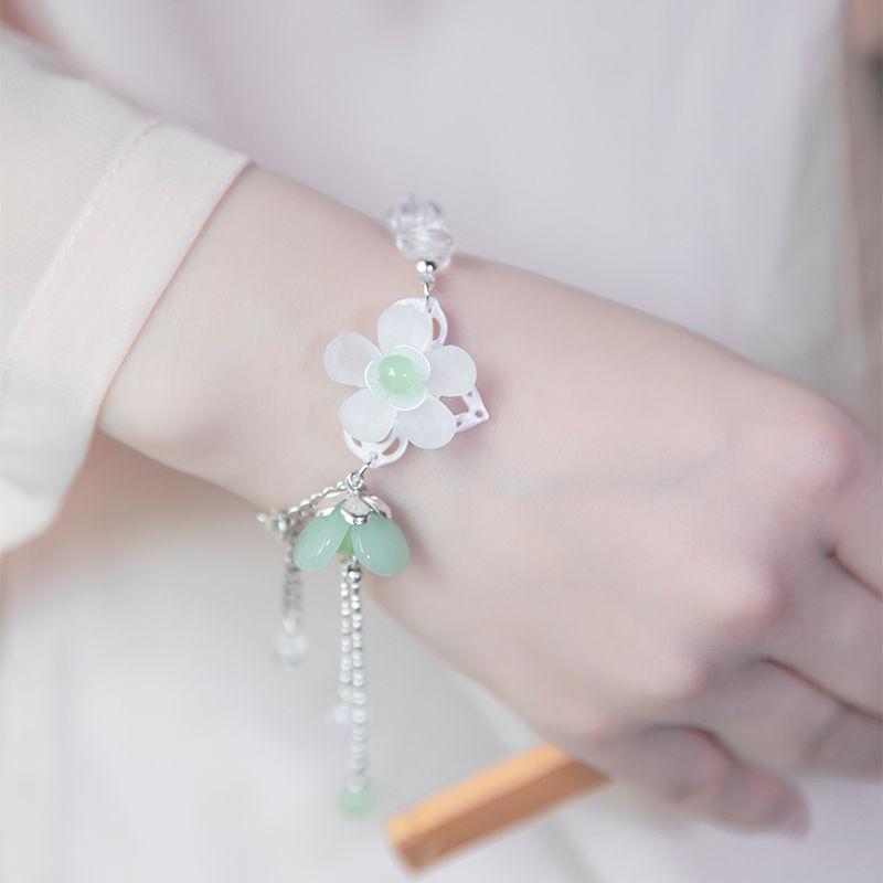 同福茂cpoo水晶手链女古风流苏超仙清新闺蜜手镯手饰中国风复古宫廷