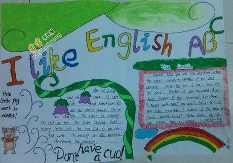 english words英语手抄报版面设计图