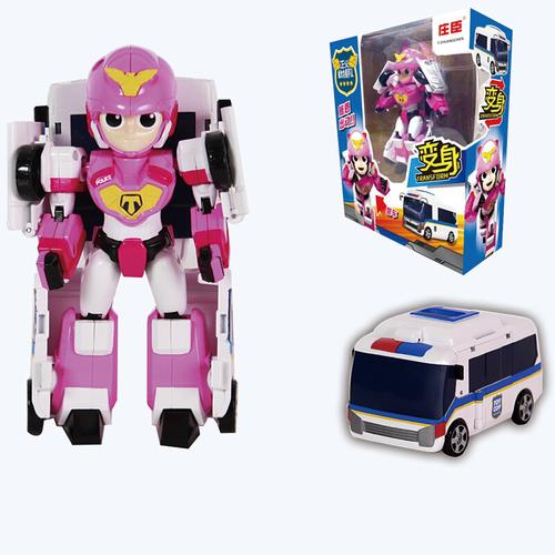 正义救援队变形机器人新款可爱玩具儿童男孩托雷哈莫施恩童童警车汽车