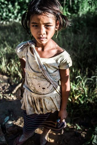 贵州山区的儿童