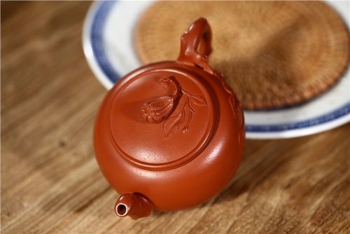 王志芳紫砂壶作品 原矿朱泥佛手壶 280cc 国家级工艺美术师 王志芳