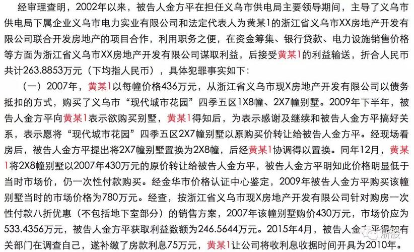 原义乌市委书记吴蔚荣被判有期徒刑7年,原小商品城董事长金方平被判5