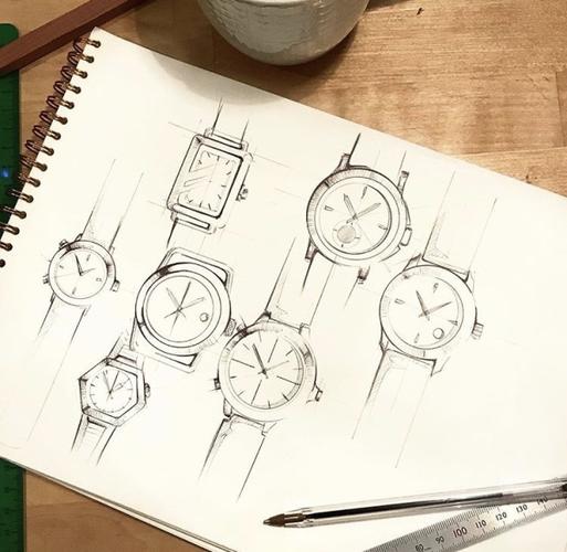 一组手表线稿快速表现一