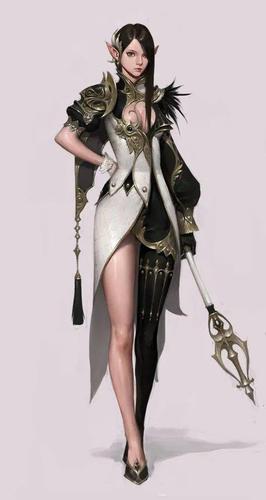 欧美游戏 cg站姿女角色2500张 绘画设计参考素材