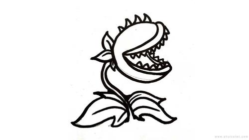 食人花简笔画怎么画食人花简笔画画法