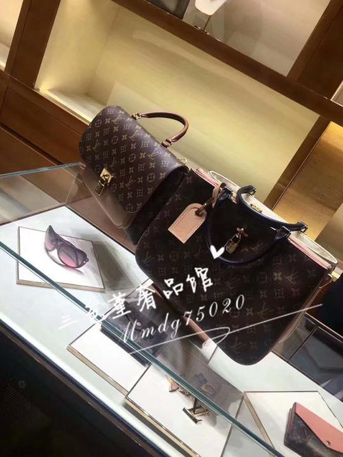 lv millefeuille tote手袋 老花手提包三层 拼色风琴包女包m44255