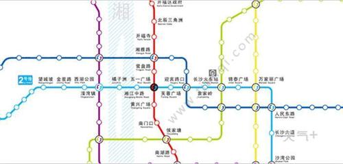 2021年长沙地铁线路图高清版 长沙地铁图2021最新版