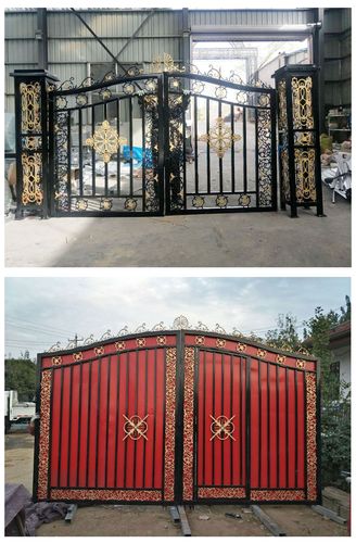 现货供应铁大门厂家供应小区铁艺大门图片大全