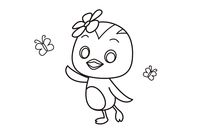 萌鸡小队动画片_简笔画图片大全