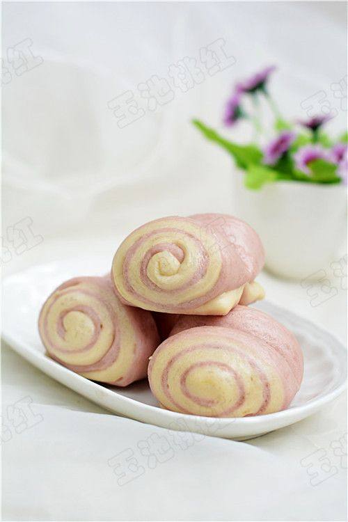 紫薯双色花卷