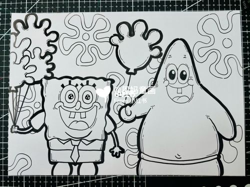 儿童画 马克笔 卡通画《海绵宝宝派大星》_海绵宝宝怎么样_马克笔