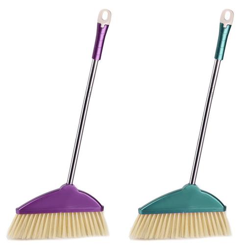 厨内助清洁工具 软毛扫把扫帚笤帚不锈钢杆大号扫地笤帚扫把簸箕套装