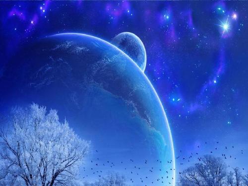 ppt背景璀璨星空