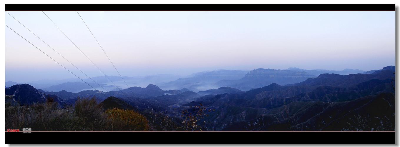 盂县采风作业一张——高岭山傍晚雾霭