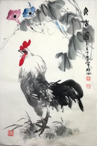 国画大师崔子范先生关门弟子丁白丁国画作品欣赏
