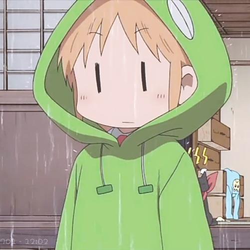 《日常》头像 自截 萌系 下雨 雨衣