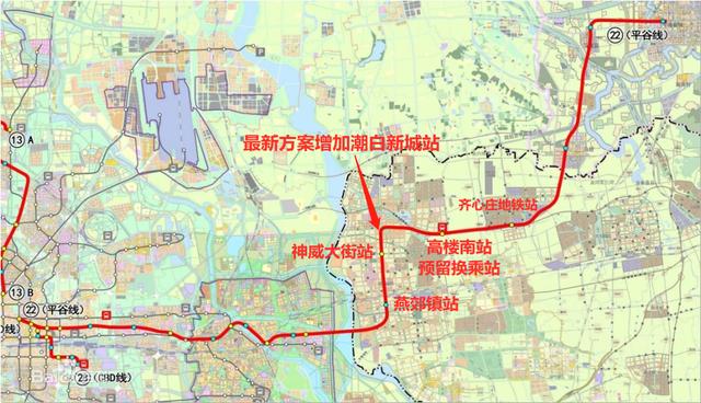 平谷线线路图