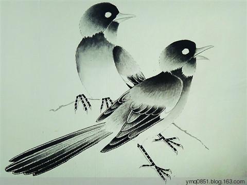 写意花鸟国画喜鹊画法技法资料