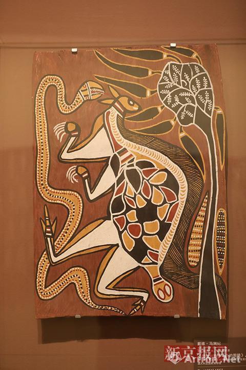 澳大利亚树皮画亮相中国国家博物馆