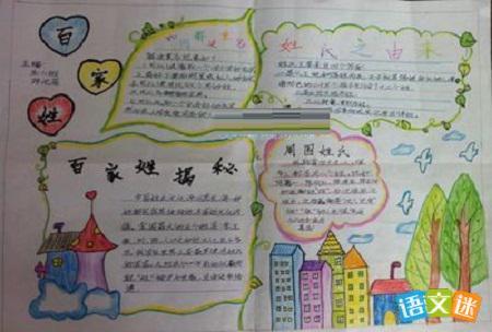 关于杨家姓的手抄报 手抄报图片大全集