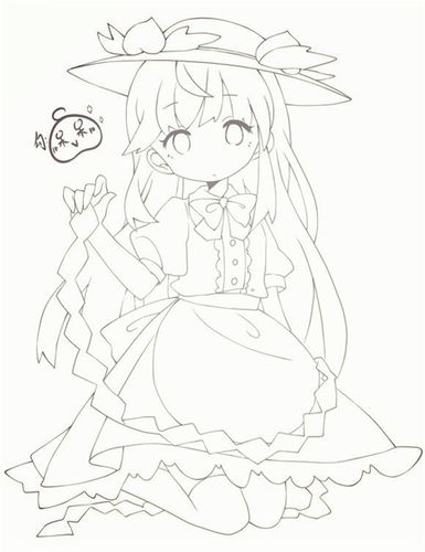 一张少女坐姿的呆萌小萝莉有没有想领回家的冲动