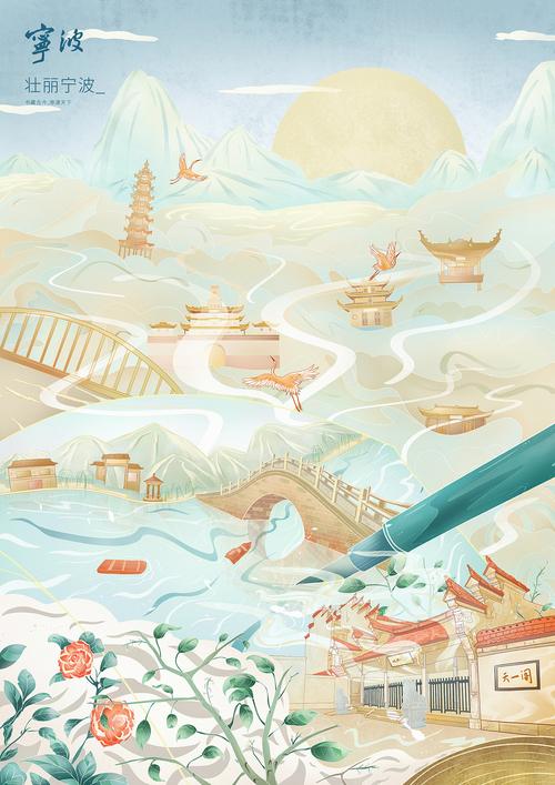 《宁波如画里》——学院奖宁波城市形象|插画|创作习作|sjme - 原创