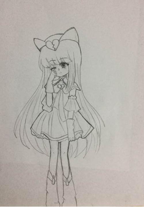 简笔画伤心的小女孩 简笔画图片大全-蒲城教育文学网