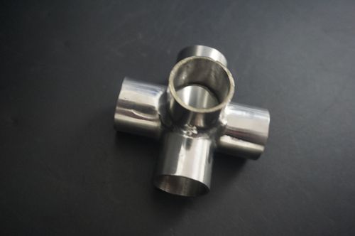 立体五通接头304/316不锈钢卫生食品级水管接头加厚直角架子19 25