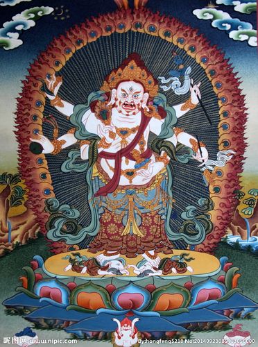 白六臂玛哈嘎啦护法像图片