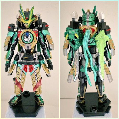 假面骑士圣刃:漫迷自制风之剑士-剑斩最终形态手办,真