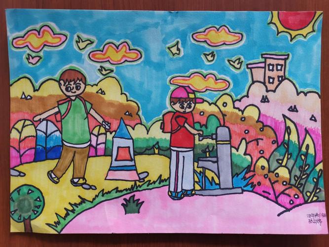 "和谐校园 和谐生活"——暨张庆乡中心小学怀仁分校绘画比赛活动