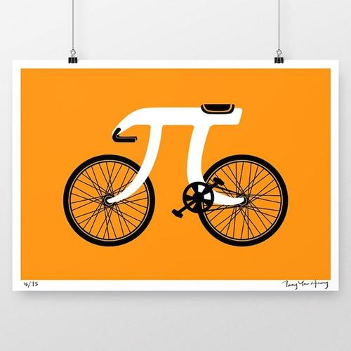 数学人的浪漫,融合「无理」与「合理」的圆周率单车-pi bike